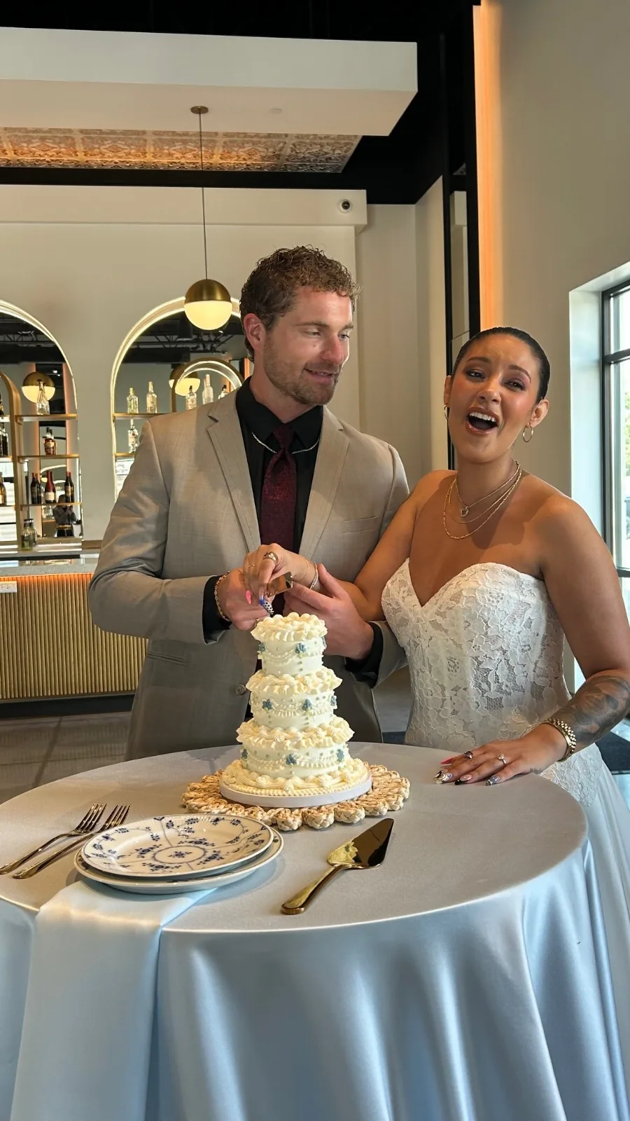 Mini Wedding Cake em uma celebração